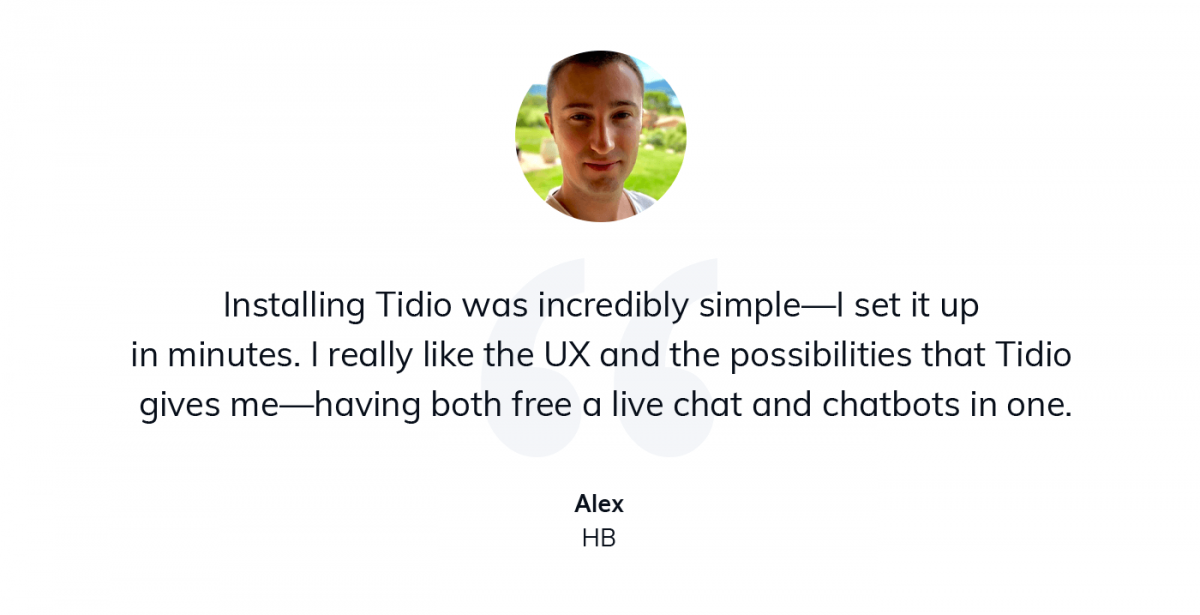 Hight ticket dropshipping business owners shares his thoughts on using Tidio